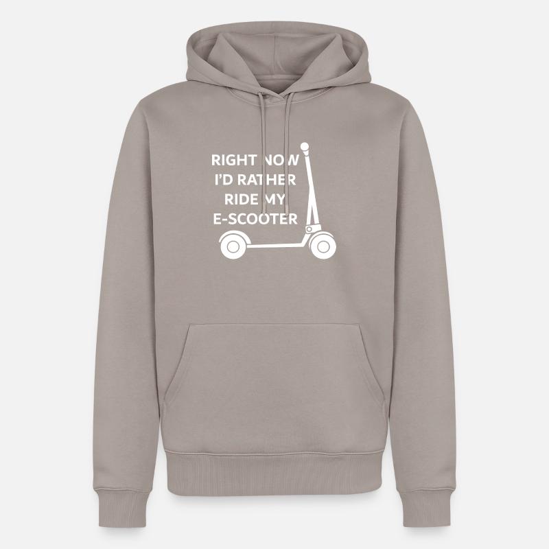 E-Scooter E-Roller Scooter - Sweat à capuche Premium bio Homme - taupe