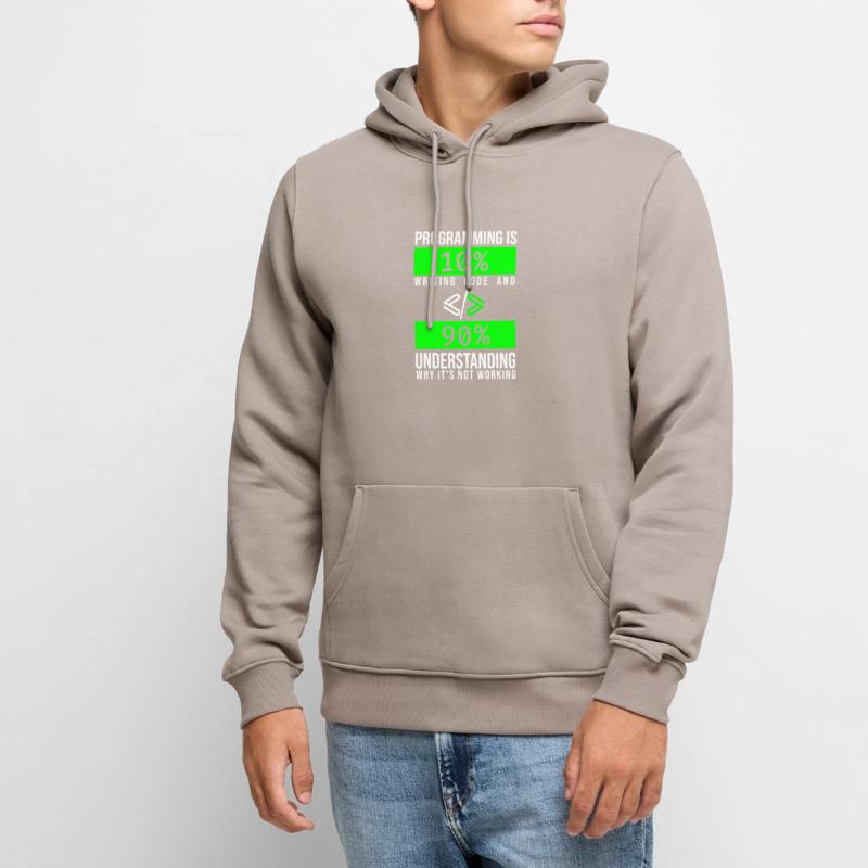 Programmierer Coder Software Entwickler Männer Premium Bio Hoodie