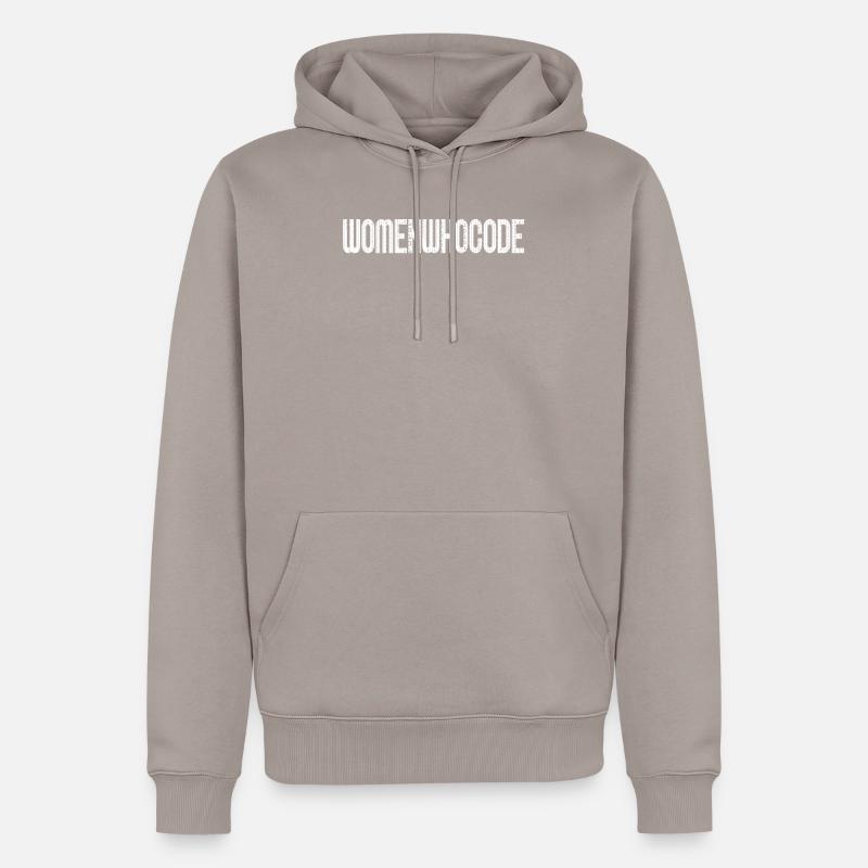 Entwickler Coder Programmierer Weiblich - Männer Premium Bio Hoodie - Taupe