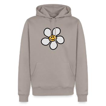 flowerinchen_3c - Men’s Premium Organic Hoodie - taupe - Front - Nico (187cm)