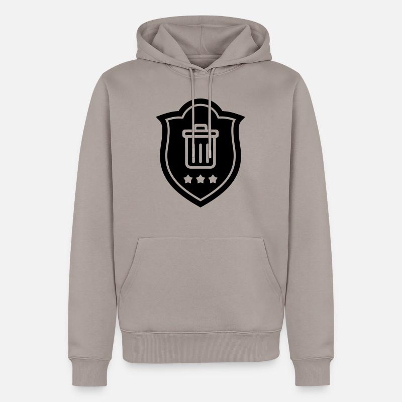 Müllmann / Müllarbeiter / Müllwerker / Müllabfuhr - Männer Premium Bio Hoodie - Taupe