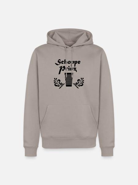 Schoppe Prinz | Frankfurt Souvenirs - Männer Premium Bio Hoodie - Taupe