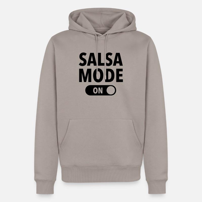 Salsa Mode (On) - Sweat à capuche Premium bio Homme - taupe