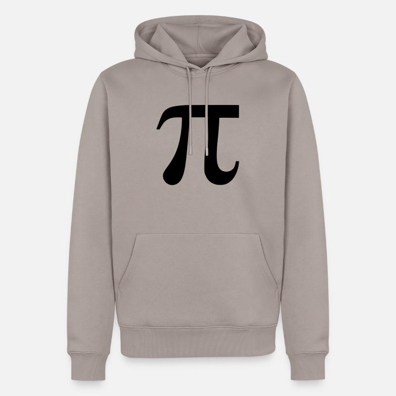 Pi - Sweat à capuche Premium bio Homme - taupe