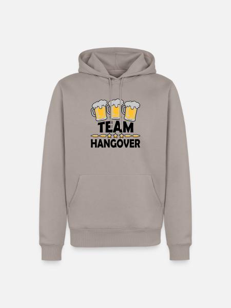 Team Hangover Alcohol - Men’s Premium Organic Hoodie - taupe