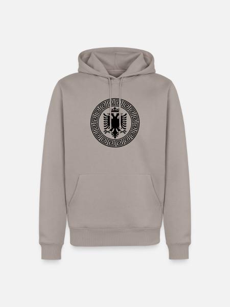 Kosovo Adler - Männer Premium Bio Hoodie - Taupe