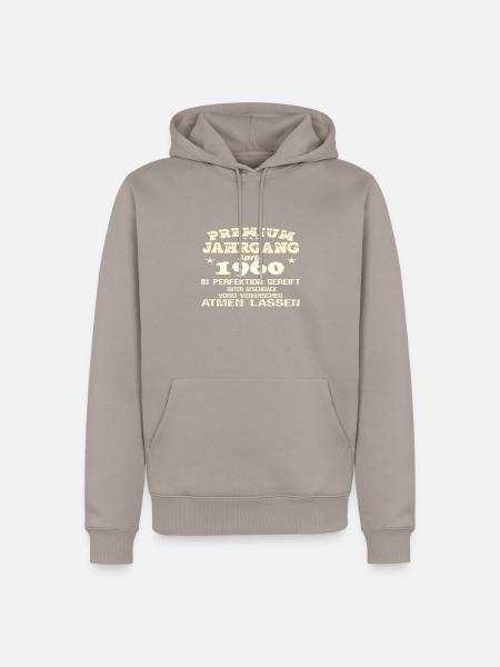 1960 - In Perfektion gereift - Männer Premium Bio Hoodie - Taupe