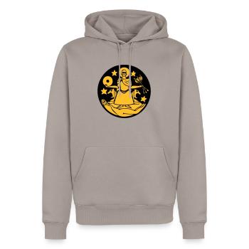 norwegische Flagge Stadt Oslo Norwegen Symbol - Männer Premium Bio Hoodie - Taupe - Vorne - Nico (187cm)