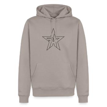 SAP-Shirt - Männer Premium Bio Hoodie - Taupe - Vorne - Nico (187cm)