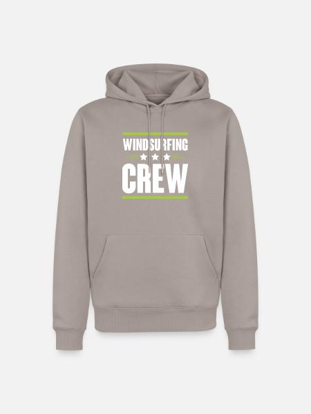 Windsurfing Crew - Männer Premium Bio Hoodie - Taupe