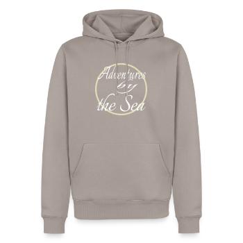birthday present idea paradise joke gift gift idea - Männer Premium Bio Hoodie - Taupe - Vorne - Nico (187cm)