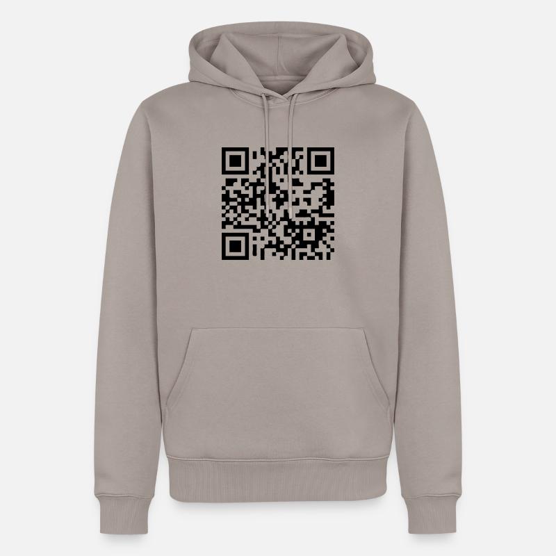 barcode3d - Männer Premium Bio Hoodie - Taupe
