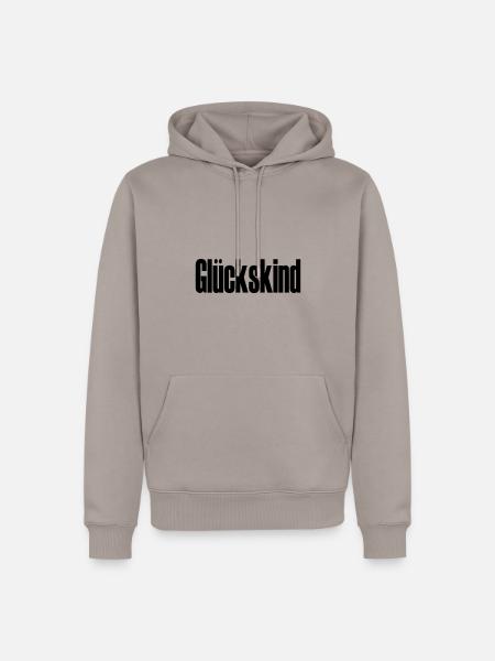 Glückskind - Männer Premium Bio Hoodie - Taupe