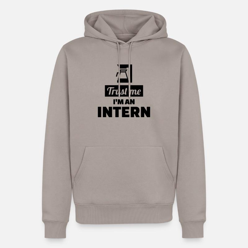Practicant - Sweat à capuche Premium bio Homme - taupe