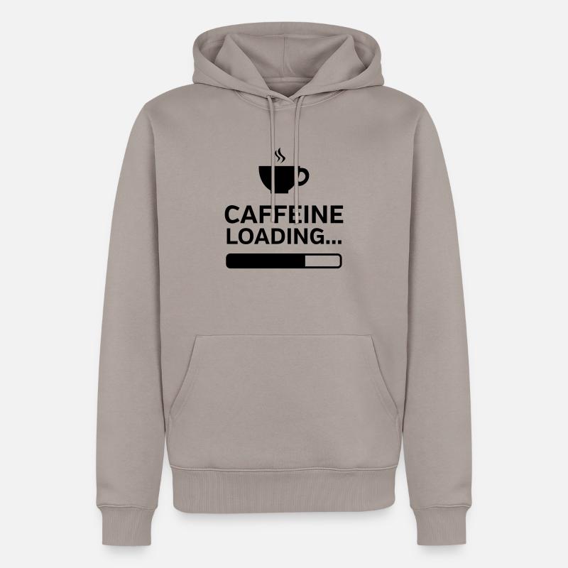 Caffeine Loading... - Männer Premium Bio Hoodie - Taupe