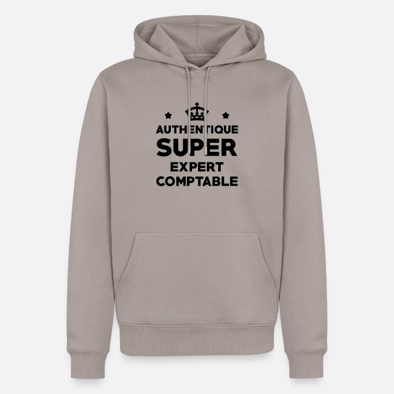 Expert Comptable / Comptabilité / Comptable / - Sweat à capuche Premium bio Homme - taupe