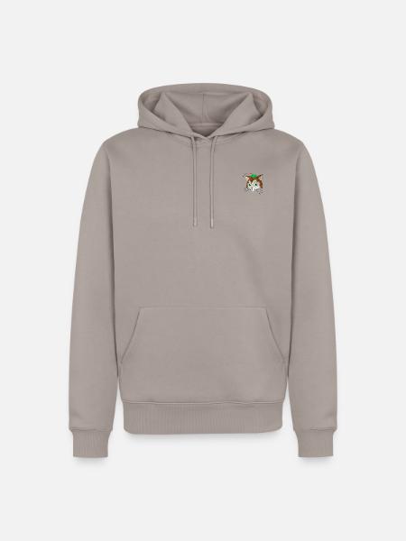 Pettersson & Findus Stickdesign - Männer Premium Bio Hoodie - Taupe