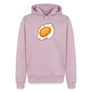 Sunny Fried Egg Illustration - Männer Premium Bio Hoodie - Altrosa - Vorne - Nico (187cm)