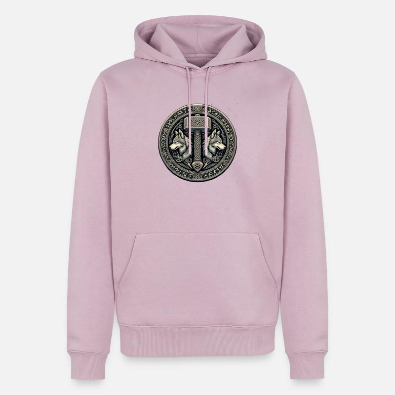 Mjölnir - Männer Premium Bio Hoodie - Altrosa