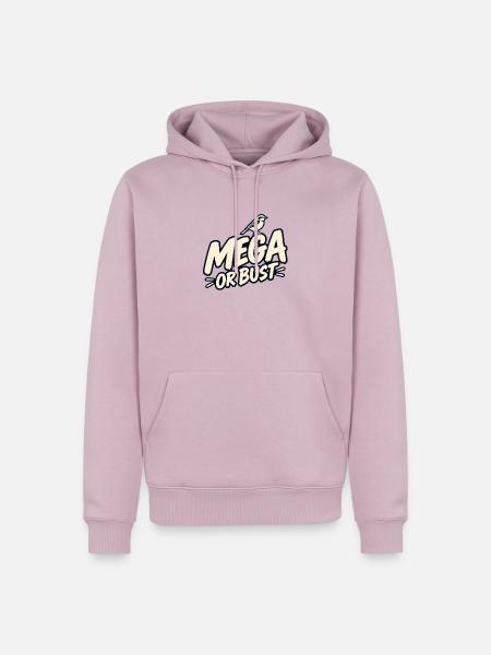 Mega oder Vollgas - Männer Premium Bio Hoodie - Altrosa