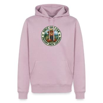 Wald statt Server - Männer Premium Bio Hoodie - Altrosa - Vorne - Nico (187cm)