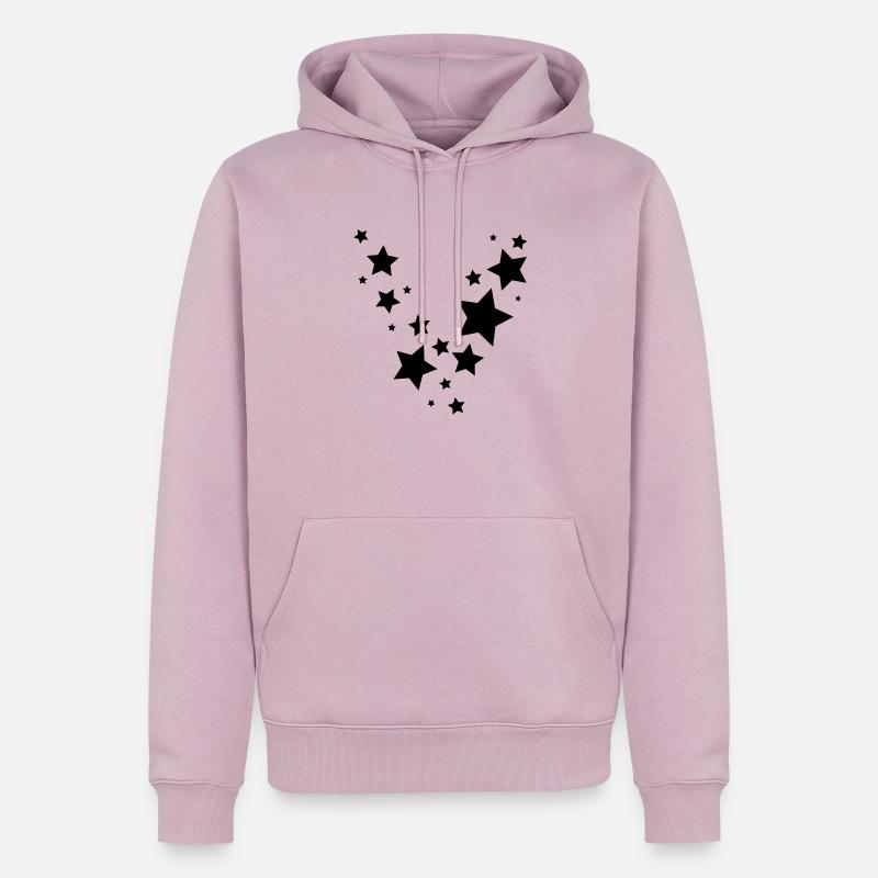 Sterneregen - Männer Premium Bio Hoodie - Altrosa