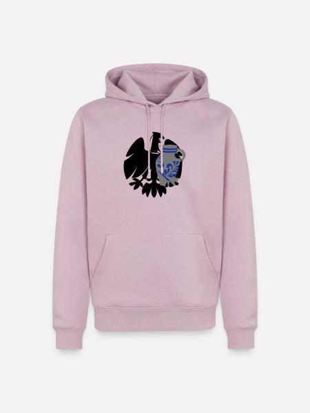 Adler & Bembel - Männer Premium Bio Hoodie - Altrosa