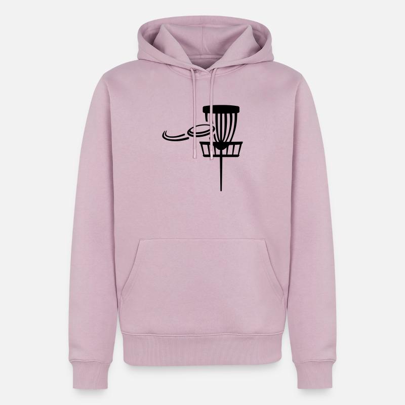 Disc Golf - Sweat à capuche Premium bio Homme - rose poudré