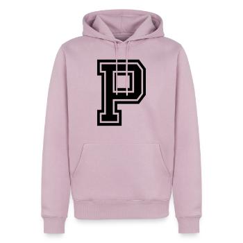 p - Männer Premium Bio Hoodie - Altrosa - Vorne - Nico (187cm)