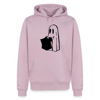 Halloween - Männer Premium Bio Hoodie - Altrosa - Vorne - Nico (187cm)