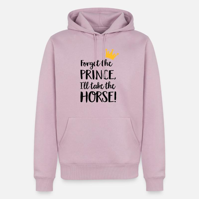 Pferd - Männer Premium Bio Hoodie - Altrosa