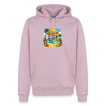 Sommer Sonne Meer & Mehr - Männer Premium Bio Hoodie - Altrosa - Vorne - Nico (187cm)