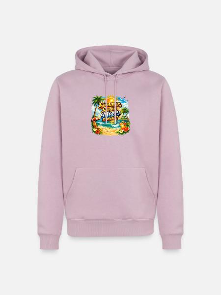 Sommer Sonne Meer & Mehr - Männer Premium Bio Hoodie - Altrosa