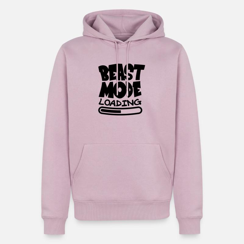 Beast ModeLoading Design - Sweat à capuche Premium bio Homme - rose poudré