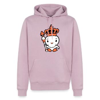 Bird King Crown Ruler Beard Old Kingdom - Men’s Premium Organic Hoodie - dusky pink - Front - Nico (187cm)