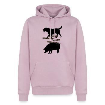 Der einzige Unterschied ist deine Wahrnehmung 4.0 - Männer Premium Bio Hoodie - Altrosa - Vorne - Nico (187cm)
