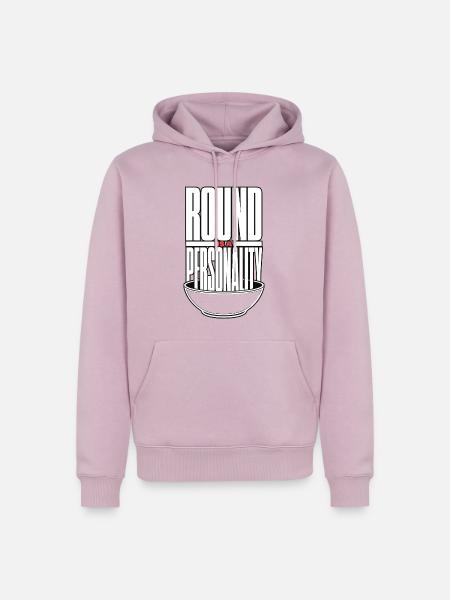 Schüssel – Round Is a Personality - Männer Premium Bio Hoodie - Altrosa