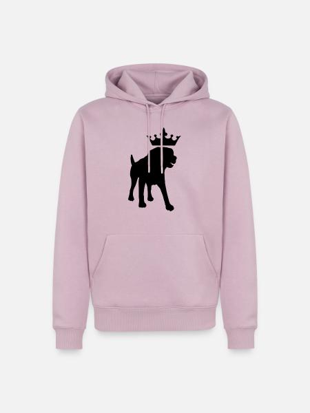 Dog Hund - Männer Premium Bio Hoodie - Altrosa