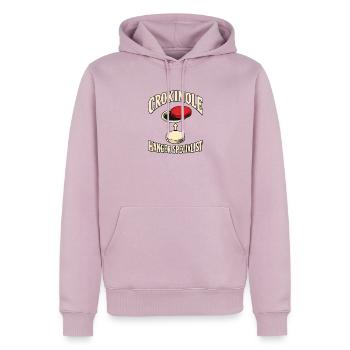 Crokinole-brettspiel Spieler Club Turnier Geschenk - Männer Premium Bio Hoodie - Altrosa - Vorne - Nico (187cm)