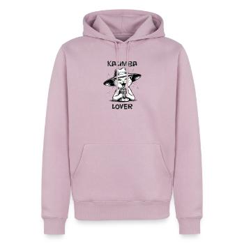 Katzenspiel Kalimba – Kalimba-Liebhaber - Männer Premium Bio Hoodie - Altrosa - Vorne - Nico (187cm)