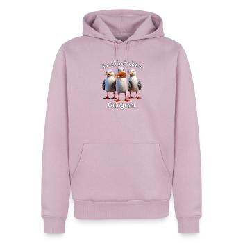 Möven Fischbrötchen Diebe - Männer Premium Bio Hoodie - Altrosa - Vorne - Nico (187cm)