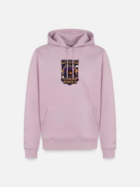 Extremis_Mails-_Extrema_Remedia - Männer Premium Bio Hoodie - Altrosa