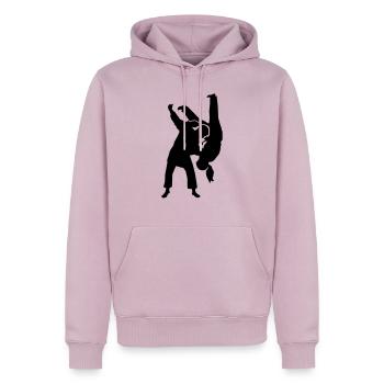 Judo - Männer Premium Bio Hoodie - Altrosa - Vorne - Nico (187cm)