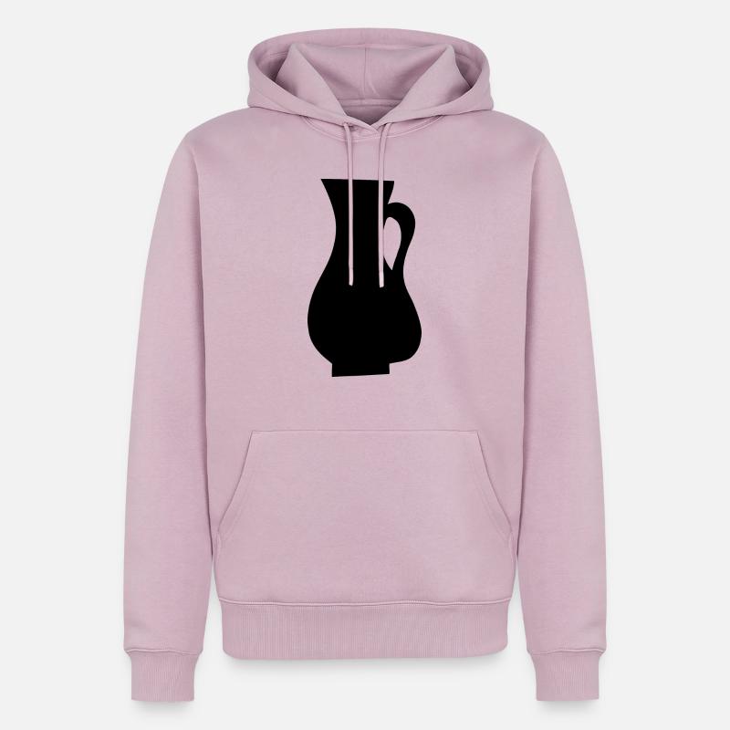 Abstrakte Kunst Objekt Kanne Geschenkidee - Männer Premium Bio Hoodie - Altrosa