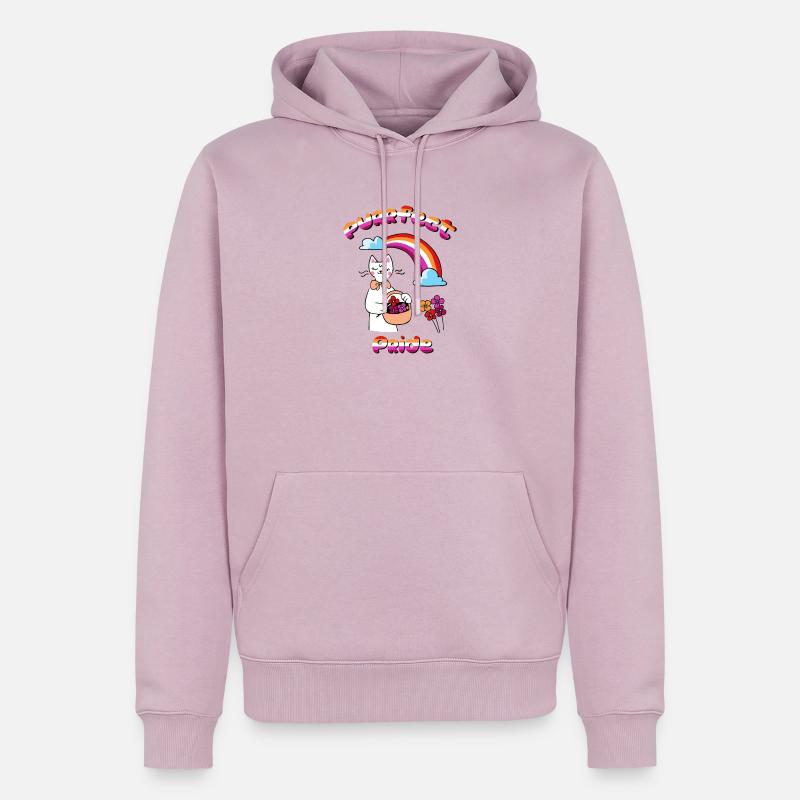 Fierté parfaite - Sweat à capuche Premium bio Homme - rose poudré