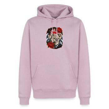 Koala im japanischen Irezumi Tattoo Stil - Männer Premium Bio Hoodie - Altrosa - Vorne - Nico (187cm)