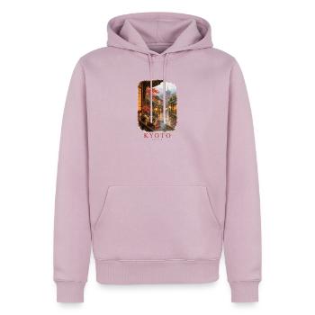 Kyoto Japan Vintage Frühlingsanhänger - Männer Premium Bio Hoodie - Altrosa - Vorne - Nico (187cm)