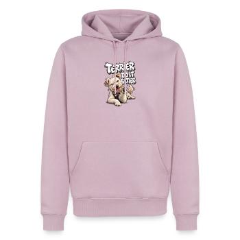 Terrier Do It Better Spruch - Männer Premium Bio Hoodie - Altrosa - Vorne - Nico (187cm)