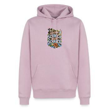 Schnick Schnack Bayerischer Spruch - Männer Premium Bio Hoodie - Altrosa - Vorne - Nico (187cm)