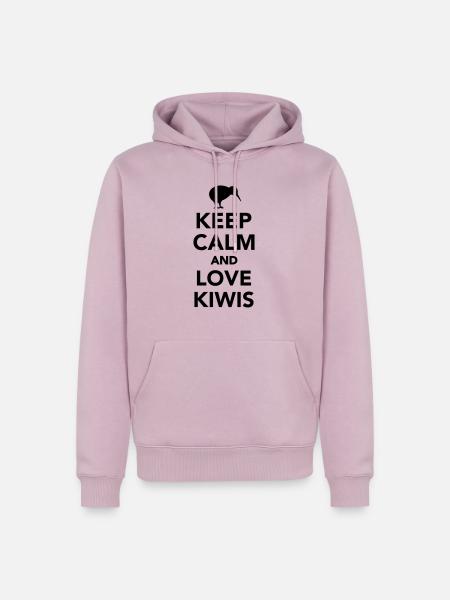 Kiwi - Männer Premium Bio Hoodie - Altrosa